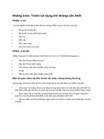 Kháng sinh tránh sử dụng khi không cần thiết 