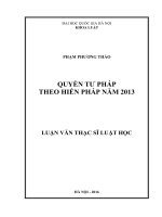 Quyền tư pháp theo hiến pháp năm 2013 