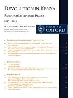 DEVOLUTION IN KENYA RESEARCH DIGEST for dia 