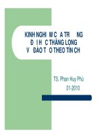 KINH NGHIỆM CỦA TRƯỜNGĐẠI HỌC THĂNG LONGVỀ ĐÀO TẠO THEO TÍN CHỈ