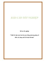 Khóa luận thiết kế nhà máy bia lên men bằng phương pháp cổ điển với năng suất 20 triệu lít một năm 