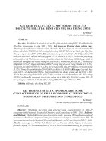 Xác định tỷ lệ và mô tả một số đặc điểm của hội chứng HELLP tại Bệnh viện  Phụ  Sản  Trung  ương