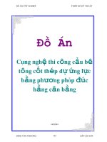 Khóa luận công nghệ thi công cầu bê tông cốt thép dự ứng lực bằng phương pháp đúc hẫng cân bằng 