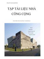 Tiểu luận nhà công cộng công trình công cộng phục vụ nghệ thuật 