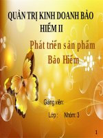 Quản trị kinh doanh bảo hiểm