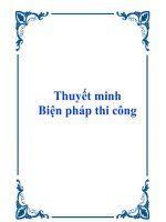 Thuyết minh biện pháp thi công