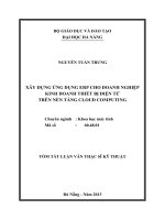 Xây dựng ứng dụng ERP cho doanh nghiệp kinh doanh thiết bị điện tử trên nền tảng cloud computing