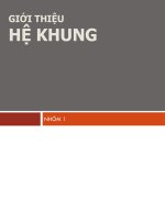 Bài thuyết trình giới thiệu hệ khung 