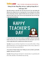 Những lời chúc bằng tiếng Anh cực ý nghĩa gửi tặng thầy cô nhân ngày 20/11