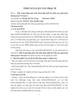 Tóm tắt luận văn một số giải pháp phát triển kênh phân phối bảo hiểm qua ngân hàng thương mại ở việt nam