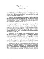 Bài giảng Y học thực chứng