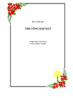 Tiểu luận thi công công trình đầu mối hồ chứa nước IA KO 