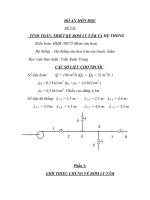 Tiểu luận tính toán, thiết kế bơm ly tâm và hệ thống 