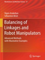 Balancing of linkages and robot manipulators