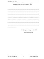 Khóa luận lập quy trình công nghệ sửa chữa phục hồi các mặt trượt của máy phay 6h81r 