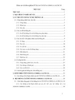 Khóa luận khảo sát và kiểm nghiệm hệ thống lái ô tô Toyota Corolla Altis 2.0