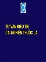 Bài giảng tư vấn sâu cai nghiện thuốc lá bệnh viện Bạch Mai