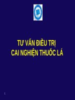 Bài giảng xây dựng phòng tư vấn cai nghiện thuốc lá Bệnh viện Bạch Mai