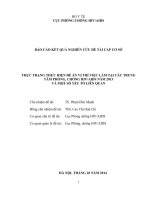 Thực trạng thực hiền đề án vị trí việc làm tại các trung tâm phòng, chống HIVAIDS năm 2013 và một số yếu tố liên quan 