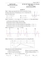 Đề thi thử THPT Quốc gia 2017 môn Toán trường Nguyễn Xuân Nguyên