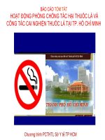 Bài giảng chia sẻ kinh nghiệm phòng chống tác hại thuốc lá TP Hồ Chí Minh Bệnh viện Bạch Mai