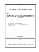 Đánh giá đáp ứng lâm sàng và miễn dịch ở bệnh nhân HIVAIDS trẻ em được điều trị bằng thuốc ARV tại việt nam 