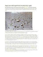 Nguy hại chết người khi hít phải thủy ngân 