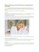 Những điều phụ nữ có thể trải qua trong giai đoạn mãn kinh 