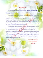 Phân tích tình hình tiêu thụ sản phẩm tinh bột sắn của Nhà máy tinh bột sắn Thừa Thiên Huế