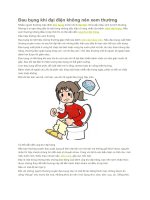 Đau bụng khi đại điện không nên xem thường 