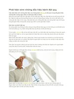 Phát hiện sớm những dấu hiệu bệnh đột quỵ 