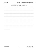 Khóa luận lập qui trình công nghệ sửa chữa phục hồi các mặt trượt của máy tiện WASINO 