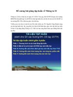 Đề cương bài giảng tập huấn về Thông tư 22