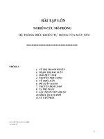 Khóa luận hệ thống điều khiển tự động của máy xúc 