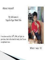 Sửa about me, tiến 