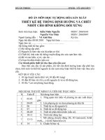 Khóa luận thiết kế hệ thống định hướng và chiết nhớt cho bình không đối xứng 