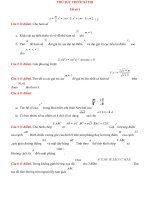 Thử sức trước kì thi đại học môn toán