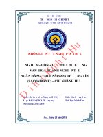 Ứng dụng công cụ CHMA đo lường văn hoá doanh nghiệp tại Ngân hàng TMCP Sài Gòn Thương Tín (Sacombank) - chi nhánh Huế