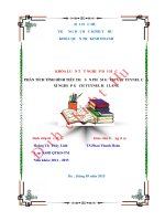 Phân tích tình hình tiêu thụ sản phẩm gạch Tuynel của xí nghiệp gạch Tuynel Hải Lăng