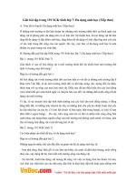 Giải bài tập trang 191 SGK Sinh lớp 7: Đa dạng sinh học (Tiếp theo)