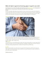 Một số bệnh ngoài da thường gặp ở người cao tuổi 