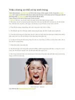 Triệu chứng cơ thể có ký sinh trùng 