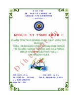 Phân tích tác động của các yếu tố rủi ro đến hiệu quả hoạt động kinh doanh tại Ngân hàng Thương mại Cổ phần Xuất Nhập khẩu Việt Nam - Chi nhánh Huế