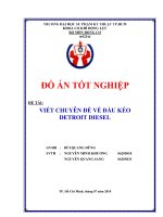 Khóa luận viết chuyên đề về đầu kéo detroit diesel 