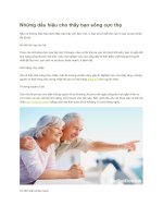 Những dấu hiệu cho thấy bạn sống cực thọ 