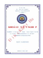 Nghiên cứu các yếu tố ảnh hưởng đến quyết định sử dụng của khách đối với dịch vụ Internet cáp quang FTTH