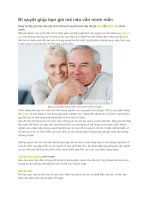 Bí quyết giúp bạn già mà não vẫn minh mẫn 