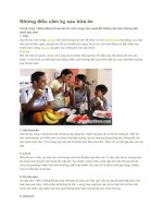 Những điều cấm kỵ sau bữa ăn 