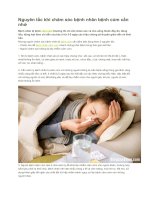 Nguyên tắc khi chăm sóc bệnh nhân bệnh cúm cần nhớ 