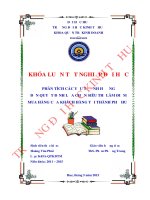 Phân tích các yếu tố ảnh hưởng đến lựa chọn siêu thị làm địa điểm mua hàng của khách hàng